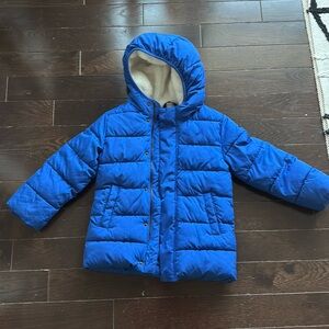 Blue Kids parka puffer coat